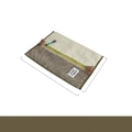 Retro travel underwear organizer bag in beige and green mesh with zipper 31x22cm - Vintage Beige & Green Underwear Bag