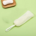 Malla para espuma de jabón blanca de 6 capas con un práctico cordón blanco para colgar - 4 Capas / Blanco