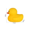 Classic yellow rubber duck bath toy size 3 with 9x11cm dimensions and squeaky feature - Yellow