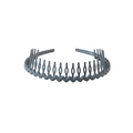 Minimalist matte grey headband with fine inner teeth for hair styling and fixing - 174 Wave Style / Haze Blue
