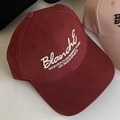 Casquette de baseball rouge foncé avec broderie 3D blanche pour un style de sport décontracté - M (56-58cm) / Rouge