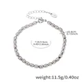 Bracciale a sfere in acciaio inossidabile argento con trama martellata e chiusura a moschettone - Bracciale di Perle Texture Color Acciaio / 16.5+6cm / Colore acciaio