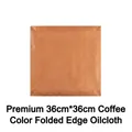 Reusable 36x36cm coffee non-stick baking mat with hemmed edges for heat resistant ovens - 36x36cm Square-Brown