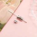Soccer Pattern Round Bead 3x5mm