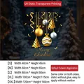 Christmas gold ball static window stickers sizing chart for holiday glass decoration - Small (40*45CM) / Silver