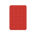 Red rectangular silicone phone suction pad with 24 mini grippers for smooth surfaces - Standard Style (24-Suction Cup) / Red