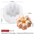 3D-Blumen-Silikonform für Rosenharz-Ornamente mit präzisen Größenabmessungen - Blühende Blume 7A YB-179