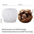 3D-Eichhörnchen-Silikonform für DIY-Weihnachtskerzen und Kunstharz-Handwerk - GJ-168