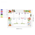 Acrylic weekly planner for fridge with dimensions 42x29.7cm and six colorful markers - TYU359 Large Christmas Planner (With 6 Pens)