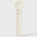 Cuillère à friandises pour chat blanc crème minimaliste avec forme d'oreilles de chat - Café Clair