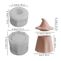 Wizard hat silicone mold for Halloween DIY candle jars and storage containers - Wizard Hat Storage Box Mold