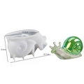 Schnecken-Silikonform für DIY-Harz-Kerzen mit Maßen von 15,7 cm x 12,6 cm x 9,2 cm - Schnecke Ornament-Groß