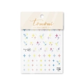 Autocollants 5D pour ongles aux motifs d'étoiles colorées avec dos adhésif fin - Étoile de Rêve (tomoni485)