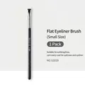 Flat definer brush G1029 with matte black handle for precise eyeliner and eyebrow shaping - G1029 Flat Top Eyeliner Brush (Small)