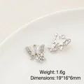 Pendentif papillon en alliage avec strass et perle pour création de bijoux DIY - Prix à l'unité / Style de Papillon (10#)