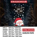 Santa Claus and snowflake static window stickers for Christmas home decoration - Santa Claus (Small)
