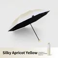 24-rib automatic folding umbrella in apricot yellow gradient with UPF 50+ sun protection - [manual 8-rib Umbrella] Silky Apricot Yellow / Gift Box Not Included