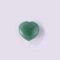 Polished heart-shaped natural green stone crystal pendant for jewelry making - Green Aventurine
