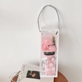 Soap carnation flower gift box with pink bouquet and transparent handle casing - Carnation Pink With Gift Box