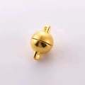 Chiusura magnetica rotonda dorata per collane e bracciali fai-da-te gioielli - Sfera Rotonda Oro 8mm