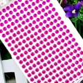 Macro shot of 3mm bright pink faceted acrylic rhinestones for DIY crafts decoration - 6mm / Rose Red