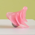 Pink aerodynamic wind spinner toy with metallic spherical base on a clean background - Fluorescent Pink (Canned)