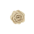 Handmade champagne satin camellia flower accessory for hair pins and clothing decor - Khaki