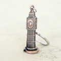 Big Ben style vintage copper alloy keychain with detailed engraving measuring 10.5cm - Multi-size / Big Ben Large Red Copper