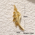 Pendentif aile d'ange plaqué or pour bijoux DIY, hauteur 24mm et poids de 1,1g - Aile d'Ange Dorée