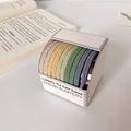 Multi-color braided hair bands set with high elasticity and soft woven texture - Braided Mixed Colors (10pcs Box)