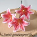 3-Head Lily Deep Pink