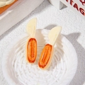 Miniature resin baguette with spatula detail and 2cm scale measurements for DIY crafts - Knife