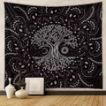 Detail of life tree tapestry hanging in a cozy room with sun and moon pattern - Gt220603 / 73*95CM (Cross-border Brushed)