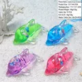 Creative dolphin liquid drift bottle acrylic desk ornament in four vibrant colors - Dolphin Pen Holder (colored Water)