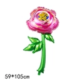 Pink rose aluminum foil balloon 59x105cm for wedding and Valentine floral decoration - Rose Flower Pink