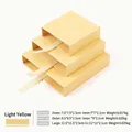 Light yellow PE suspension jewelry display boxes in three sizes with specifications - 7*7*2cm / Light Yellow Drawer Outer Box