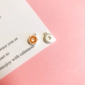 Detailed view of colorful enamel and matte silver donut charms for DIY jewelry making - 10# Chocolate Doughnut Matte Silver