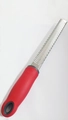 Kitchen cheese grater and lemon zester with a red handle and stainless steel blade - Fine Teeth Red