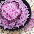 Purple bamboo-style glass tube beads with golden foil and marble texture for DIY jewelry - Pink Face (Ink Wash 6x12mm)