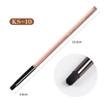 Flat nail art brush with pink acrylic handle and blue rhinestone detail, size KS-10 - Smudge Gradient Brush (KS10)