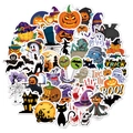 Surtido de pegatinas de Halloween con calabazas, fantasmas y motivos variados - Niños Halloween 50 Piezas Estilo A
