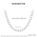 Cadena NK de acero inoxidable plateado dimensiones 500x7mm y peso de 28g detalles - Collar / Dorado