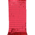 Sparkling red square sequin fringe curtain backdrop for birthday party decorations - Red