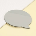 Simpatici foglietti adesivi PET a fumetto grigio per journaling e indici creativi - Grigio