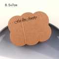 K304 Cloud Shape Kraft English Print Cards (50 Pcs)