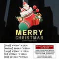 3D Christmas stocking glass static stickers in various sizes with Santa and snowman motifs - Christmas Sock