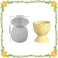 Christmas reindeer relief silicone mold for resin or plaster cup, size 6.1x6.5cm - Silicone Mold / Reindeer Cup