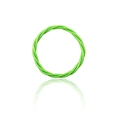 Bracciale intrecciato verde erba lucido con finitura metallica ad alta brillantezza - Anello intrecciato verde erba (30085)
