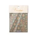 Japanese retro floral nail art sticker MS223 with red and blue flower patterns - Red Blue and Green Small Floral (MS223)