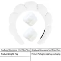 White puffy spa headband and wristband set in absorbent fluffy coral fleece fabric - 1- White Terry Cloth Headband + 1 Pair Of Wristbands